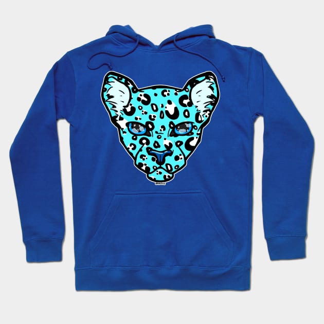 Snowy Winter Leopard Hoodie by Jan Grackle